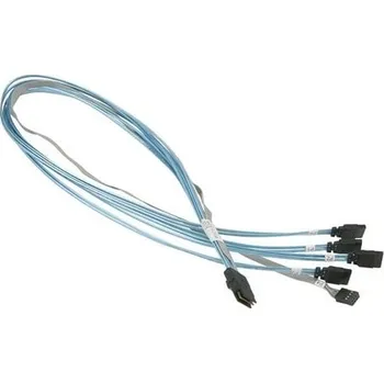 Kabel do PC Supermicro CBL-0237L-01 interní kabel MiniSAS na 4x SATA 0,7m