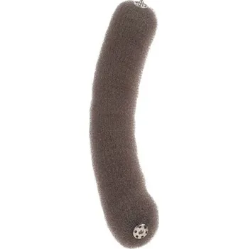 Sibel vycpávka do drdolů nylon s patentem hnědá 23 cm