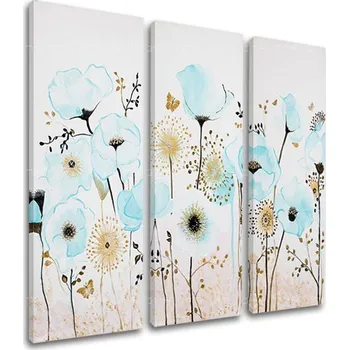 Obraz Obraz na plátně KVĚTINY 3 části XOBDO147D3