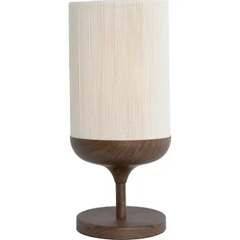 Čtecí lampička Tmavě hnědá stolní lampa s textilním stínidlem (výška 50 cm) Dania – Light & Living ID_1721594