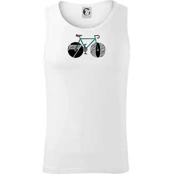 Narozeniny 70 let na kole - Tílko pánské Core - XL ( Bílá )