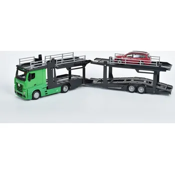 autíčko Mercedes Actros 2545 s modelem Ford Focus 1:43 Mercedes Actros 2545 s modelem Ford Focus - kovový model auta