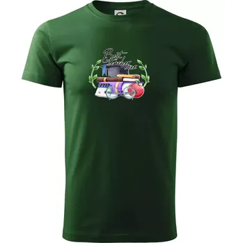 Best teacher ever - Triko extra velké (5-8XL) - 7XL ( Lahvově zelená )