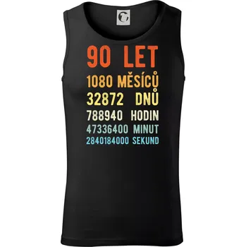 Pánské termoprádlo Narozeniny 90 přepočet času - Tílko pánské Core - M ( Černá )