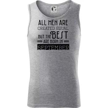 All men are created equal september - Tílko pánské Core - XL ( Tmavě šedý melír )