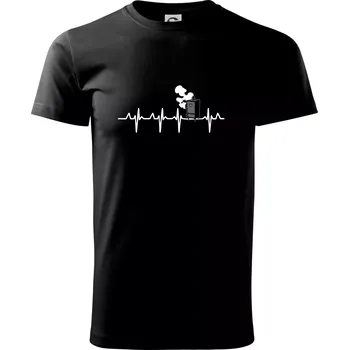 EKG udírna - Triko extra velké (5-8XL) - 8XL ( Černá )