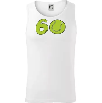 Tenis kulaté narozeniny 60 - Tílko pánské Core - L ( Bílá )