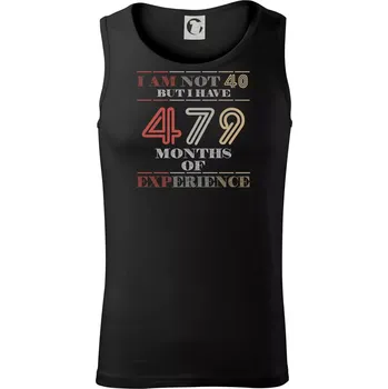 40 years 479 months of experience - Tílko pánské Core - S ( Černá )