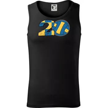 Volejbal kulaté narozeniny 20 - Tílko pánské Core - S ( Černá )