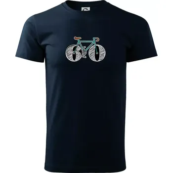 Pánské tričko Narozeniny 60 let na kole - Triko extra velké (5-8XL) - 7XL ( Námořní modrá (velmi tmavá - téměř černá) )