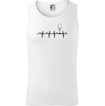 Víno ekg - bílé víno - Tílko pánské Core - L ( Bílá )