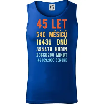 Narozeniny 45 přepočet času - Tílko pánské Core - 2XL ( Královská modrá )