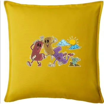 Polštář Jak jde život - Polštář 50x50 - 50x50 - Pouze potah ( Žlutá )