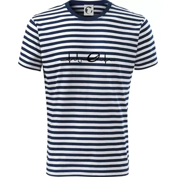 Pánská móda Ekg rugby - Triko na vodu - M ( Prouhovaná )