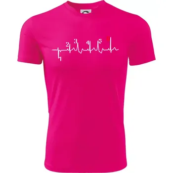 Chlapecké tričko Moto EKG řazení - Dětské triko sportovní (dresovina) - 146 cm/10 let ( Neon Pink )