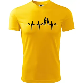 Chlapecké oblečení EKG salsa tanečníci - Dětské triko sportovní (dresovina) - 158 cm/12 let ( Žlutá )