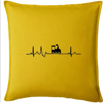 Polštář Ekg lokomotiva - Polštář 50x50 - 50x50 - Pouze potah ( Žlutá )