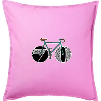 Polštář Narozeniny 70 let na kole - Polštář 50x50 - 50x50 - Pouze potah ( Růžová )