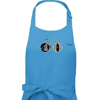 Kuchyňská zástěra Narozeniny 40 let na kole - Dámská zástěra na vaření - Univerzální velikost ( Světlý tyrkys )