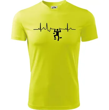 EKG lezecká stěna - Dětské triko sportovní (dresovina) - 146 cm/10 let ( Neonově žlutá )