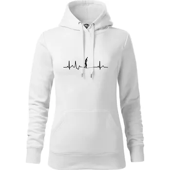 Dámská mikina EKG Slackline - Mikina dámská Cape s kapucí - 2XL ( Bílá )