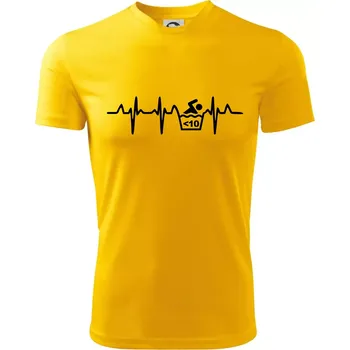 Chlapecké tričko Otužilec EKG 10 - Dětské triko sportovní (dresovina) - 158 cm/12 let ( Žlutá )