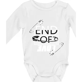 Kojenecký body End of love - Body kojenecké s dlouhým rukávem - Dlouhý r. do 3 měs ( Bílá )