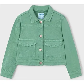 Dětská móda Riflová, džínová bunda Mayoral 3407 barva: zelená, Rozměr: 116