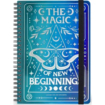 Sešit Lined Spiral- Bound Notepad - Spiral Notebook - Large - Moth