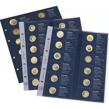 Leuchtturm Mincovní listy OPTIMA – ročník vydání 2024: 2€ pamětní mince „Evropa“