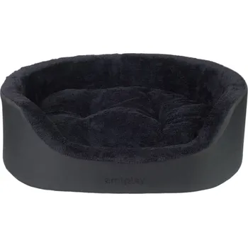 Pelíšek pro psa Pelíšek pro psa oválný ASPEINA černá velikost S, M, L Rozměr: S - 54x45x16 cm