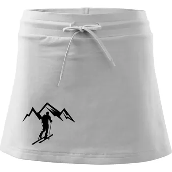 Dámská sukně Skialp výlet na hory - Sportovní sukně - two in one - XL ( Bílá )