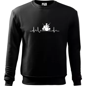 EKG bubeník - Mikina Essential dětská - 146 cm/10 let ( Černá )