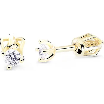 Náušnice Cutie Jewelllery - Diamonds Zlaté diamantové náušnice na šroubek DZ8014-30-00-X-1