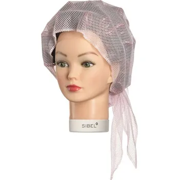 Sibel síťka - šátek na vlasy medium kadeřnická růžová