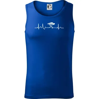 Piano ekg - přenosné - Tílko pánské Core - 2XL ( Královská modrá )