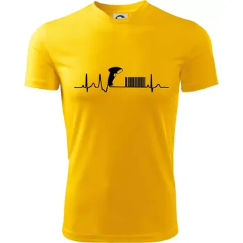 Chlapecké tričko EKG prodavačka - Dětské triko sportovní (dresovina) - 134 cm/8 let ( Žlutá )