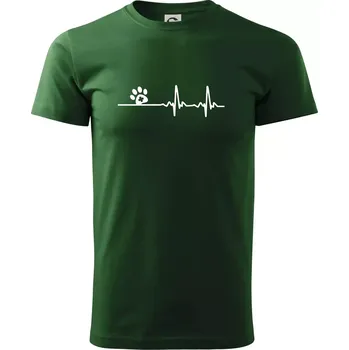 Veterinář EKG - Triko extra velké (5-8XL) - 7XL ( Lahvově zelená )