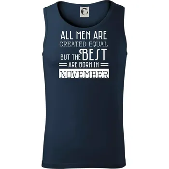 All men are created equal november - Tílko pánské Core - XL ( Námořní modrá (velmi tmavá - téměř černá) )