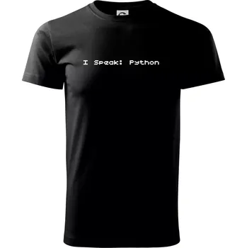 I Speak Python - Triko extra velké (5-8XL) - 7XL ( Černá )