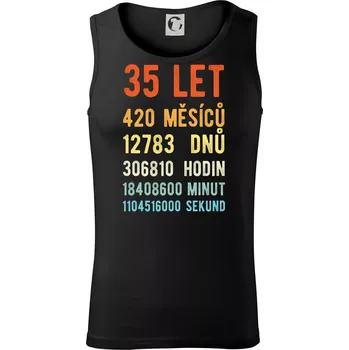 Pánské termoprádlo Narozeniny 35 přepočet času - Tílko pánské Core - XL ( Černá )