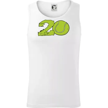 Tenis kulaté narozeniny 20 - Tílko pánské Core - 2XL ( Bílá )