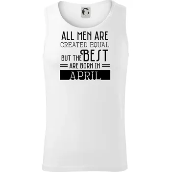 All men are created equal april - Tílko pánské Core - XL ( Bílá )