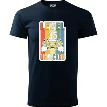 Pánské tričko Gaming narozeniny 35 - Triko extra velké (5-8XL) - 6XL ( Námořní modrá (velmi tmavá - téměř černá) )