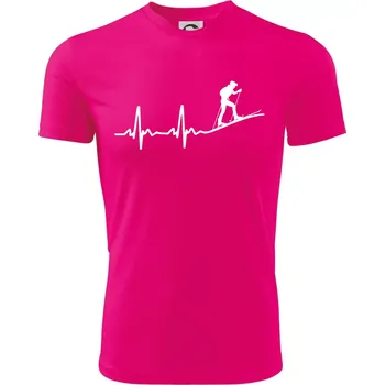 EKG skialpinismus - Dětské triko sportovní (dresovina) - 134 cm/8 let ( Neon Pink )