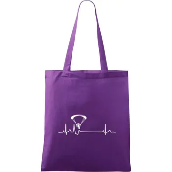 EKG paramotor - Taška bavlněná - 42 x 38 cm ( Fialová )