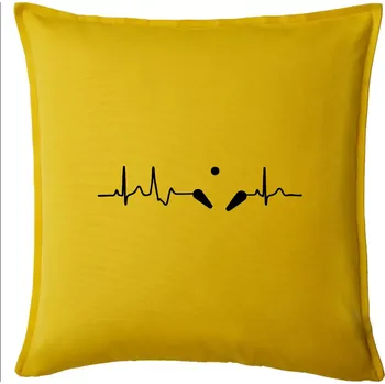 Polštář Pinball EKG - Polštář 50x50 - 50x50 - Pouze potah ( Žlutá )