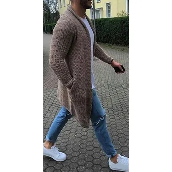 Pánský svetr Pánský cardigan F242 khaki L