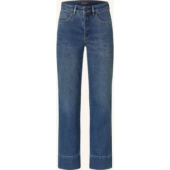 Marc Aurel Dámské Straight Džíny S Ozdobnými Kamínky, tmavě...