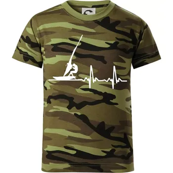 EKG Windsurfing - Dětské maskáčové triko - 104-110cm / 3-4 roky ( Zelený maskáč )